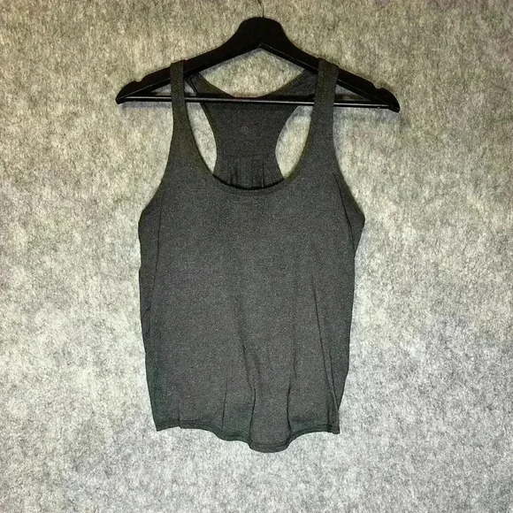 Lululemon Women's Size 6 Salute the Sun Tank II Gray Singlet Luon - Picture 1 of 4